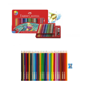 Set di 48 matite acquerellabili professionali per bambini o adulti, matite  colorate solubili in acqua per miscelare, strati e acquerelli (48 set) :  : Cancelleria e prodotti per ufficio