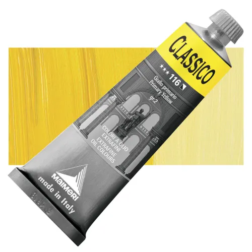 Cartolibreria L'Idea  OLIO CLASSICO MAIMERI - Colori a olio superfini - 60  ML - n 116 GIALLO PRIMARIO (116 GIALLO PRIMARIO - 60 ml) - MAIMERI