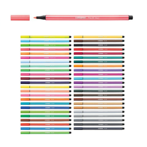 pennarelli stabilo pen 68 colori 40 punta media