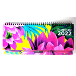 PLANNER SETTIMANALE ORIZZONTALE 2022 - 10X30CM - FIORI ROSA