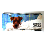 PLANNER SETTIMANALE ORIZZONTALE 2022 - 10X30CM - CANE