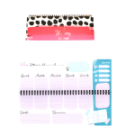 PLANNER SETTIMANALE ORIZZONTALE "MY PLANNING" 2022 - 10X30CM - MAGENTA