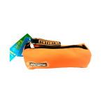 ASTUCCIO TOMBOLINO FLUO MITAMA - SFONDO ARANCIO FLUO ZIP NERA