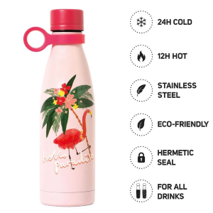 Cartolibreria L'Idea  BORRACCIA HOT&COLD LEGAMI - 500ML - FLAMINGO  (FLAMINGO - 500 ml) - LEGAMI