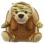 MINI ZAINO ASILO REVERSIBILE CON PELUCHE PERLETTI TOYS