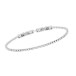 BRACCIALE TENNIS SOUL GIOIELLI IN OTTONE PLACCATO - SILVER